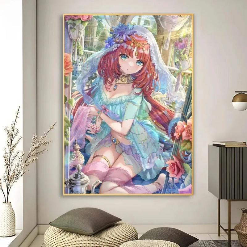 Genshin Impact Anime Game Poster Art Wall Murals Decor Bedroom Office Game Room Decor Gifts Kawaii Canvas Painting Cat Cars