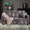Elegant Leaves Pattern Elastic Sofa Cover Slipcover Sofa Protector (for 4 Seat Sofa)