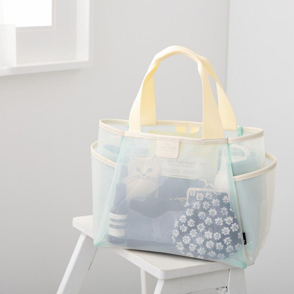 Rootote Women's Small Tote Bag with Movable Divider, LT. Deli. Paruti. Clear-A 3670 (01 Brown)