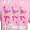 Nike Sportswear Letter Print Pattern Ribbed Crew Neck Sports Short Sleeve T-Shirt Men Tops Pink FZ4794-621