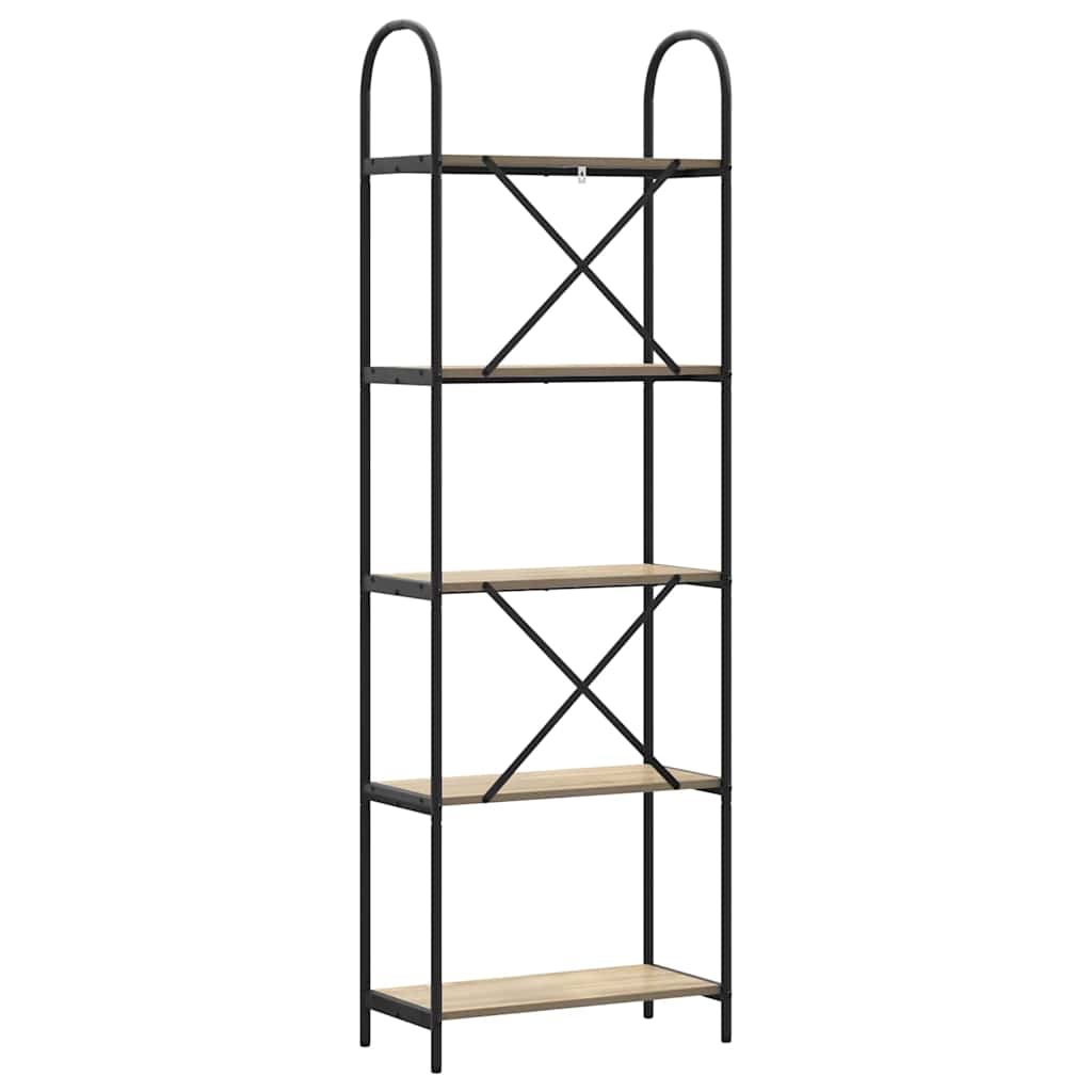 Bookshelf Sonoma Oak 60 x 30 x 183 cm Particleboard