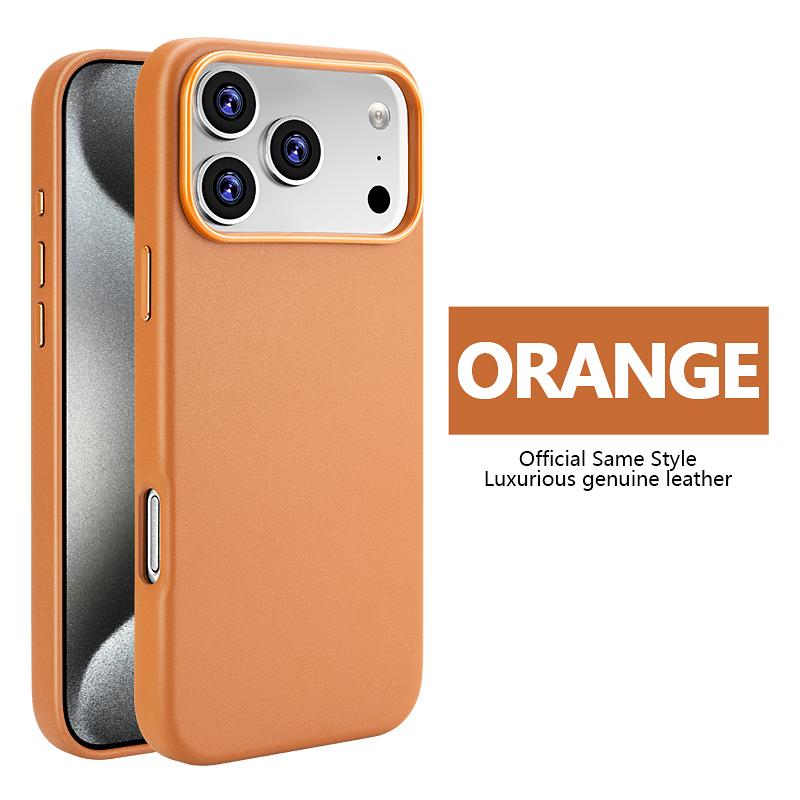 Hochwertiges Business-Leder für Magsafe Magnetische Handyhülle für Apple iPhone 17 Pro Max Air 16 Plus 15 14 13 Original Starke Magnetische Glatte Touch-Abdeckung