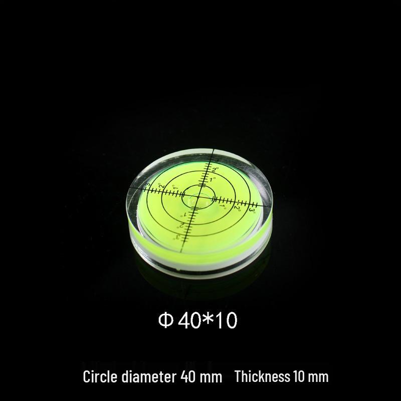 Universal Green Spirit Level with Scale - Compact Liquid Bubble Measuring Tool