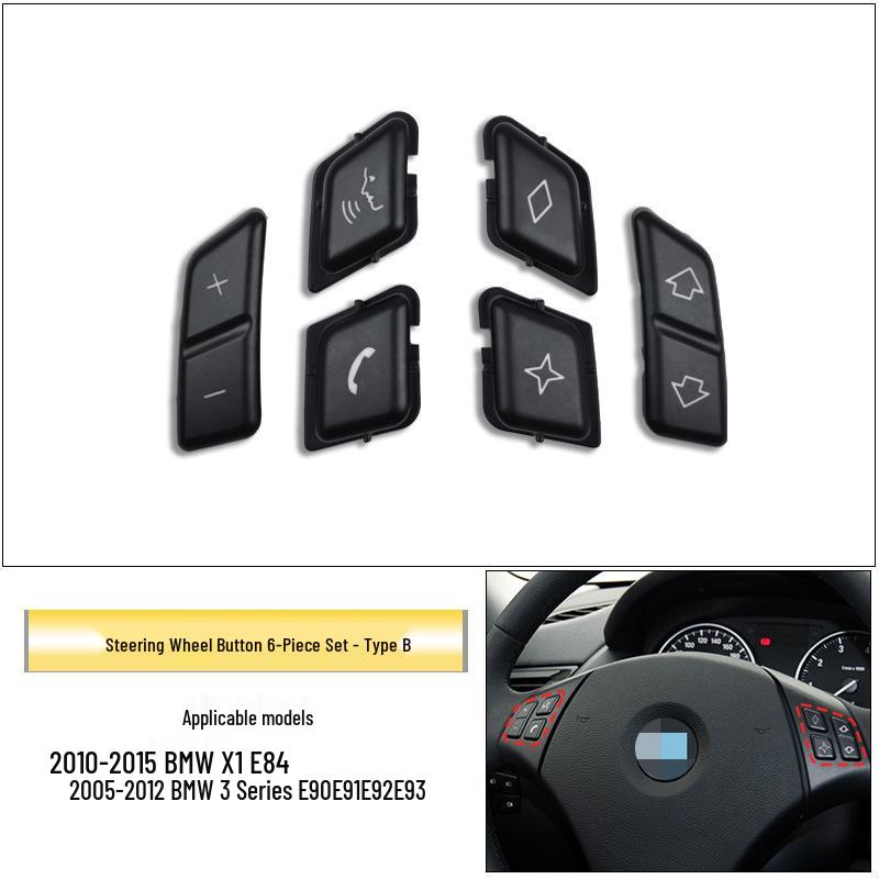 Compatible Steering Wheel Switch Buttons for BMW 3 Series/X1 320/325/E84/E90/E92 (Multifunction)