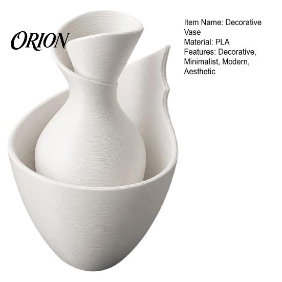 Decorative Vessel for Courtyard Display Minimalist Vase, Modern Flower Vase Living Room Dining Table Versatile Planter Balcony Garden Bedroom,
