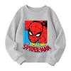 Boys and girls round neck plus velvet pullover printed top sweatshirt