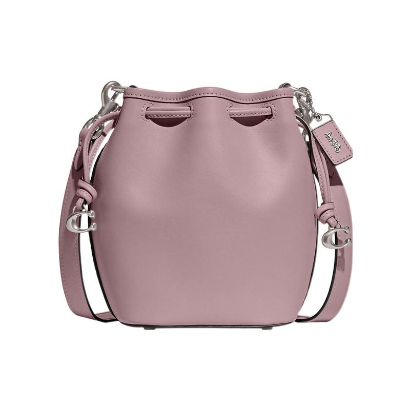 

COACH crossbody bag Camila Camila 17 solid color carriage logo nameplate hardware buckle logo pendant drawstring closure cow leather small size золотий