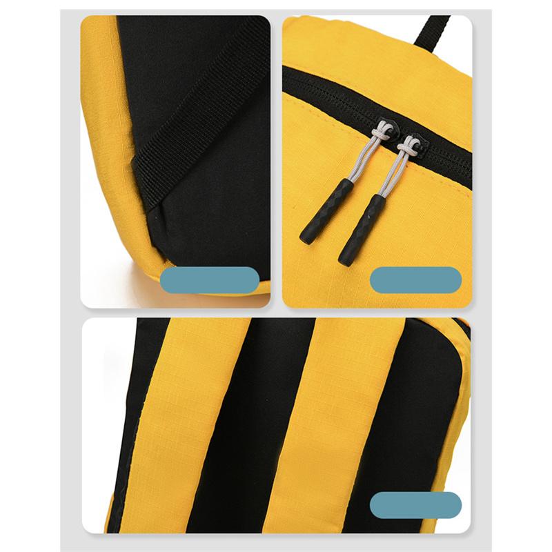 Portable Colorful Backpack Casual Simple Fashion Student Schoolbag Outdoor Night Reflection Travel Sport Bag