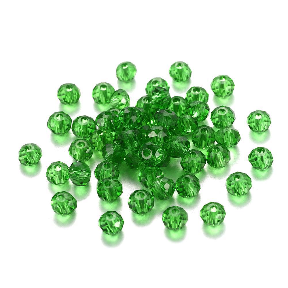 DIY Jewelry Craft Kit: Transparent 3-8mm Glass Beads, Rice, Diamond, Crystal Cuts, Lantern Shapes, Spacer Beads - Perfect For Accessory Making