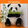 Adorable Bamboo Flute Panda Plush Toy Soft Stuffed Animal For Kids Gifts