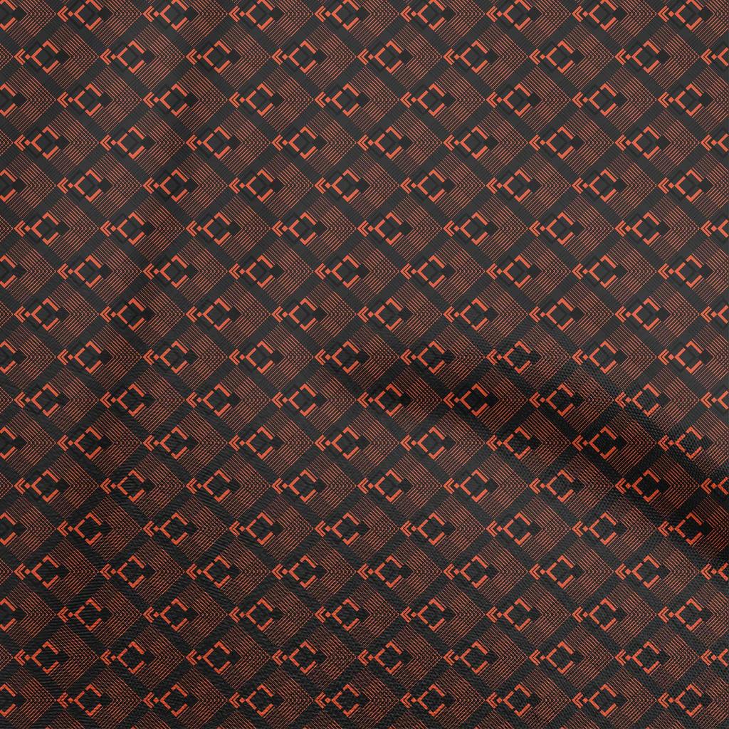 oneOone Cotton Flex Green Fabric Geometric Sewing Craft Projects Fabric Prints By Yard 40 Inch
