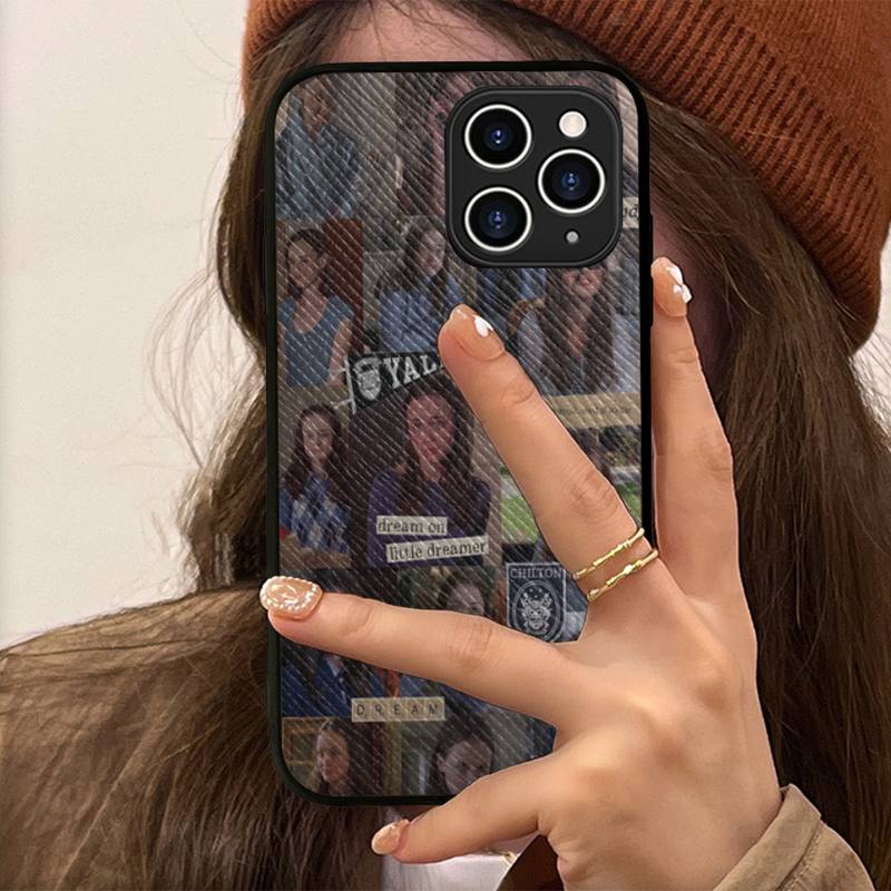Gilmore Girls Pouzdro na telefon Pevné kožené pouzdro pro iPhone 11 12 13 Mini Pro Max 8 7 Plus SE 2020 X XR XS Coque
