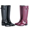 Women's High Tube Rubber Boots Outdoor Non Slip Hiking Water Shoes for Women Waterproof Garden Shoes Botas Lluvia Mujer