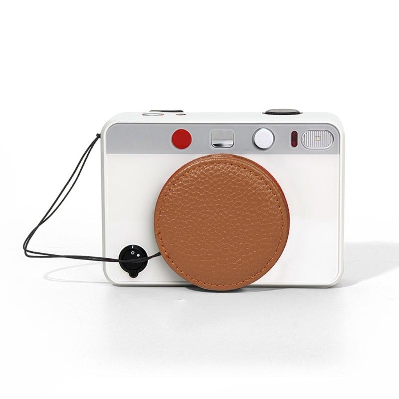 Retro Leder Objektivabdeckung Für SOFORT 2 Kamera Mit Abnehmbarem Lanyard Stoßfestes Design Wasserdichte Schutzvorrichtungen