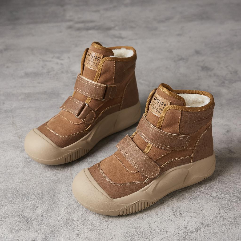 thick-soled snow boots women's winter velvet high-top cotton shoes new thick-soled women's shoes plus cotton Martin boots