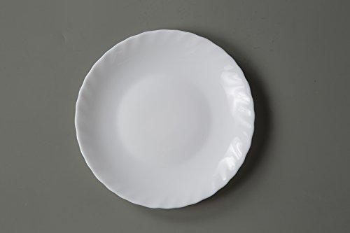 Bormioli Rocco Sturdy White Plates, Set of 10