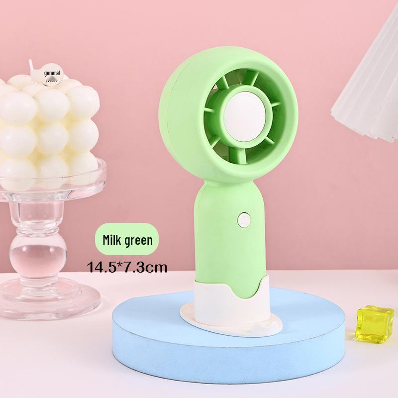 Portable USB Mini Fan - Silent Handheld & Desktop Fan for Travel or Study