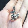 Unisex Retro Adjustable Phoenix Shape Yarn Knitting Accessory Open Finger Ring