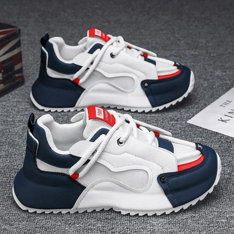 Fashion Men Sneaker Breathable Casual Shoe Thick Sole Heightening Shoes for Men Designer Platform Running Shoe Big SizeZapatillas Hombre