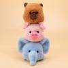 Folivora Animal Capybara Plush Desk Companion Toy Room Decor For Kids Play Sleep