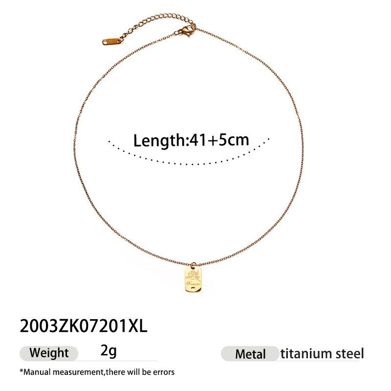 Elegant Retro Square Pendant Beaded Women s Necklace - Simple, Trendy, and Luxurious