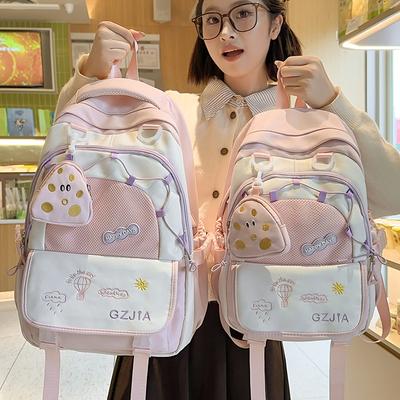 Schoolbags for Children Elementary School Students  Girls with High Appearance Ins Letters Small Backpack