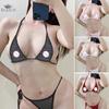 2pcs Set Bikini Extreme G String Slutty Mini Thong Bikinis Sexy Teeny Swimsuit for Women Triangle Exotic Bathing Suit