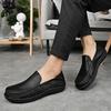 Chaussures en cuir véritable hommes mocassins chaussures en cuir décontractées à la main mocassins chaussures plates pour homme
