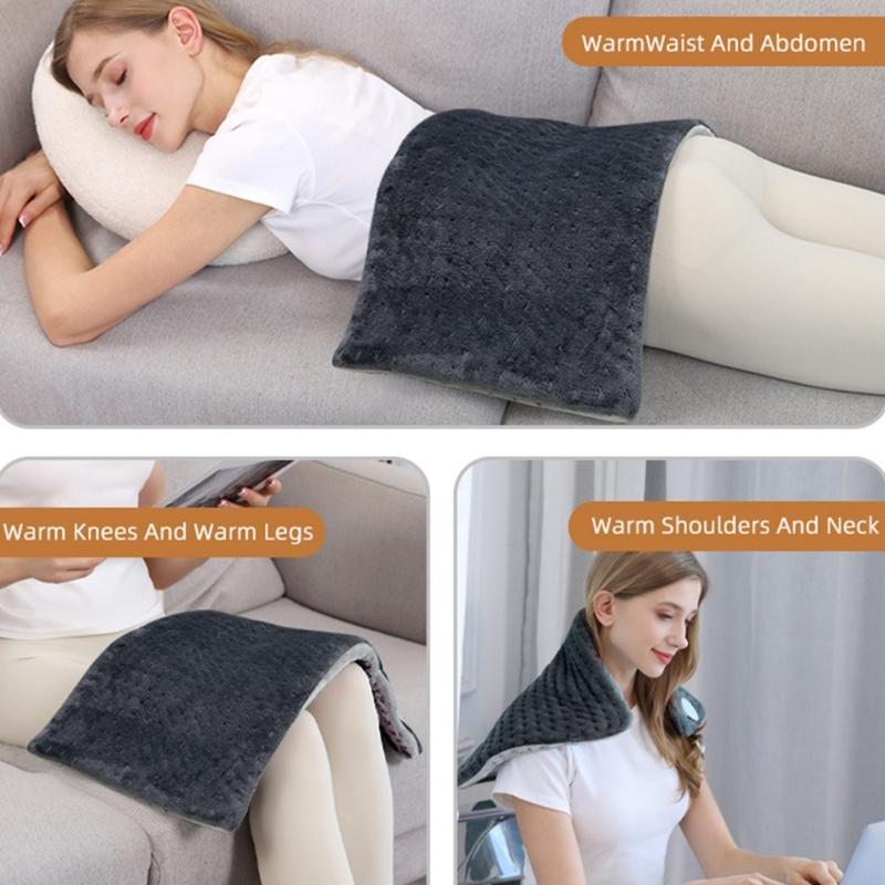  Quick Heating Electric Blanket Detachable Flannel Heated Blanket for Home Office