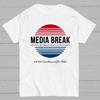 Media Break Cotton Summer Casual Cool Loose T-Shirt