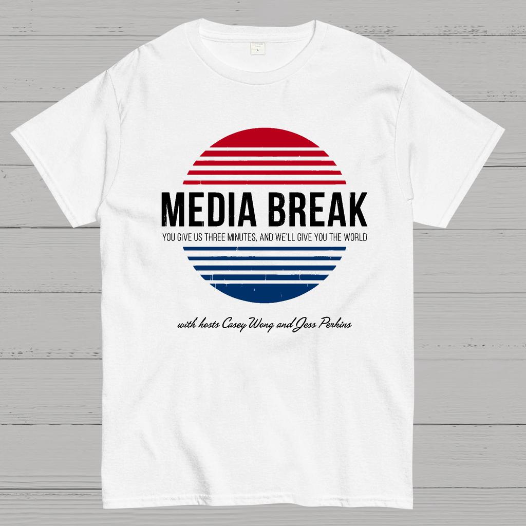 Media Break Cotton Summer Casual Cool Loose T-Shirt
