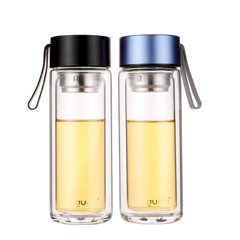 GUOZI GZ-S18A Double-Layer Borosilicate Glass Tea Bottle Set