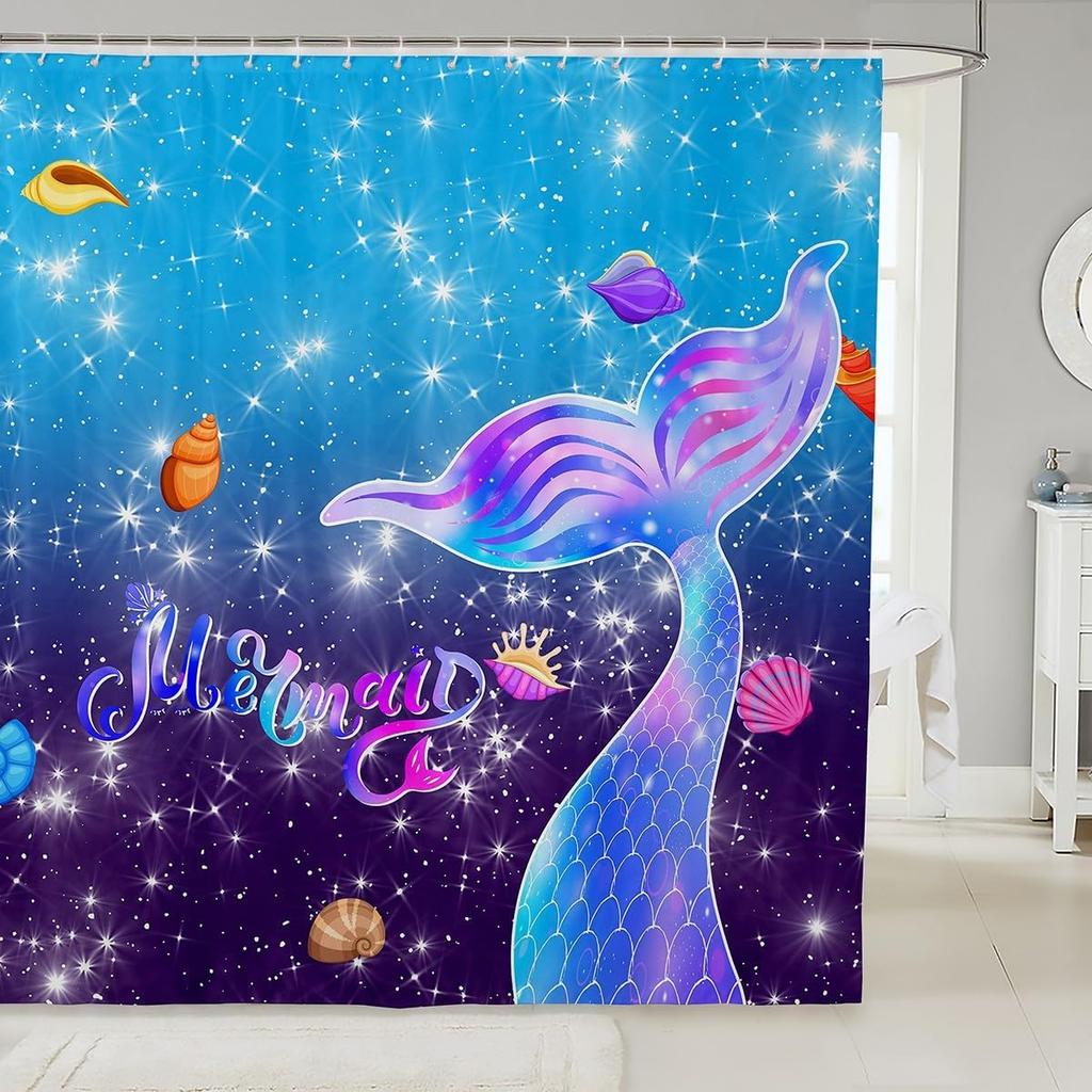 Kids Funny Cat Waterproof Bathroom Curtain Cartoon Kitten Bath Curtain for Kids Boys Girls, Pet Lovers Gifts Shower Curtain Cute