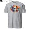 Colorful Beagle Unisex T-Shirt | Vibrant Paint Splashes | Unique Design!