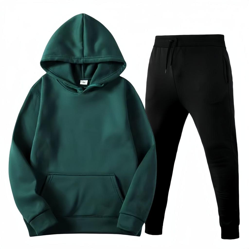 220g Fabric Plus Size Hoodie Hooded Unisex Solid Color Trendy Brand Loose Couple Plush Suit