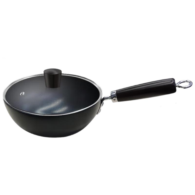 Wenlunshan Pebble Ultralight Refined Iron Non-Stick Wok, 20cm