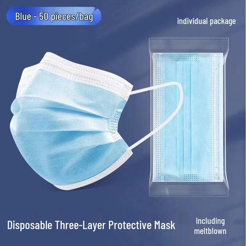 Xuanyong Individually Wrapped 3-Layer Disposable Flat Masks