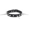 Eco-friendly PU Leather European and American Fashion Punk Style Gothic Long and Short Rivets Spikes Exaggerated Collar Collar Necklace Necklace
