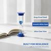 1/6 Pcs White Sand With Clear Glass Body Round Cover Perfect For Teeth Brushing Cooking Home Desktop Decoration