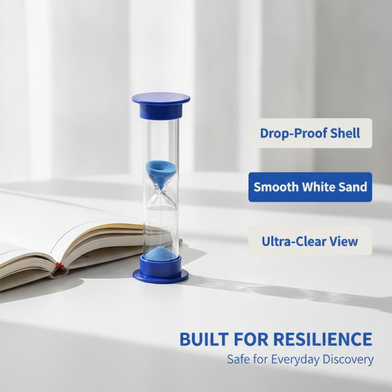1/6 Pcs White Sand With Clear Glass Body Round Cover Perfect For Teeth Brushing Cooking Home Desktop Decoration