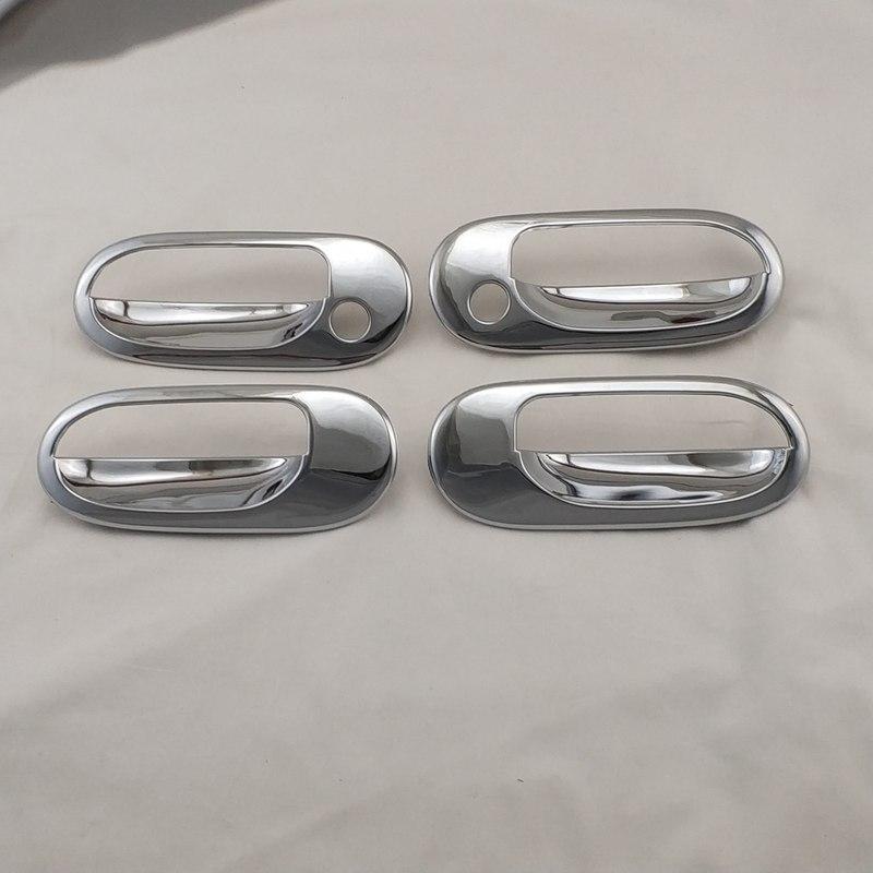 Yifei Chrome Car Accessories Handle Bowl Cover Trim Paste Style For SUNNY SENTRA180 2002 2003 2004 2005