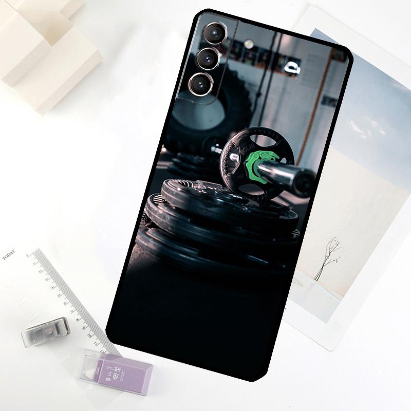 Bodybuilding Gym Fitness Telefonfodral För Samsung Galaxy S25 FE S20 FE S21 S22 S23 S24 S25 S26 Ultra S10 S25 Plus Skydd