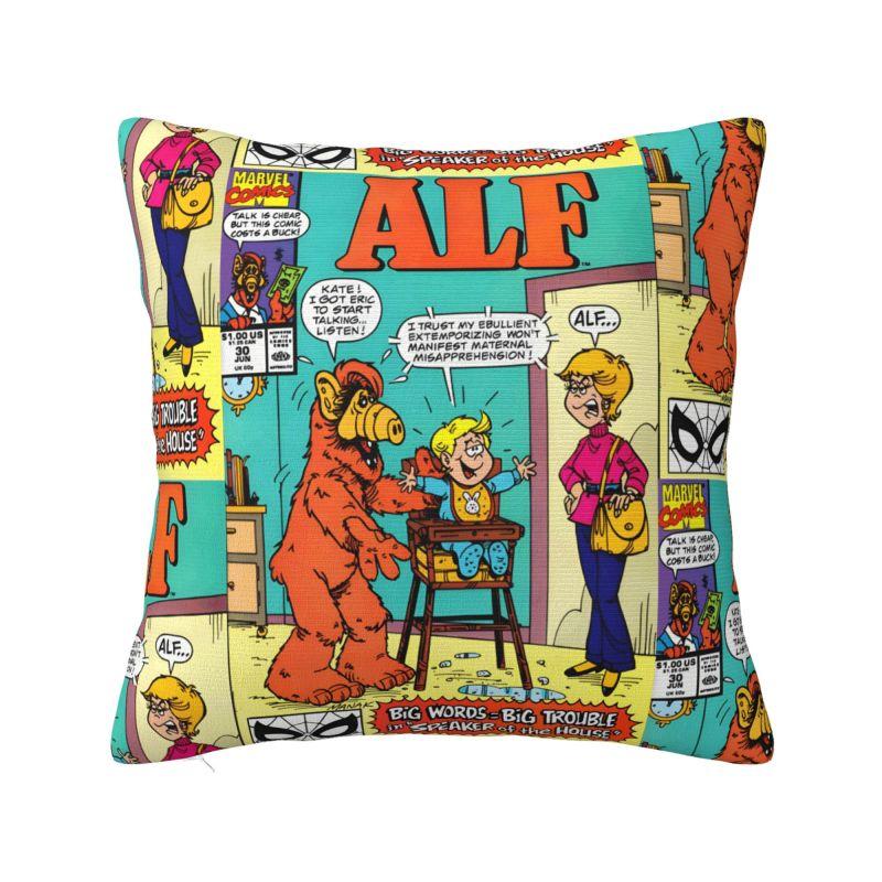 Alien Life Form ALF Cushion Cover x cm Polyester Soft Throw Pillow Case For Sofa Chair Home Decor Pillowcase 30x30cm