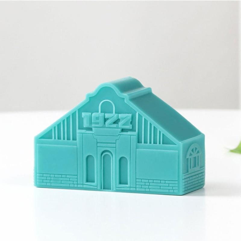 Geometric Building Silicone Candle Molds Coffee Beans Soap Making Molds for Epoxy Resin, Handmade Soap, Home Decoration