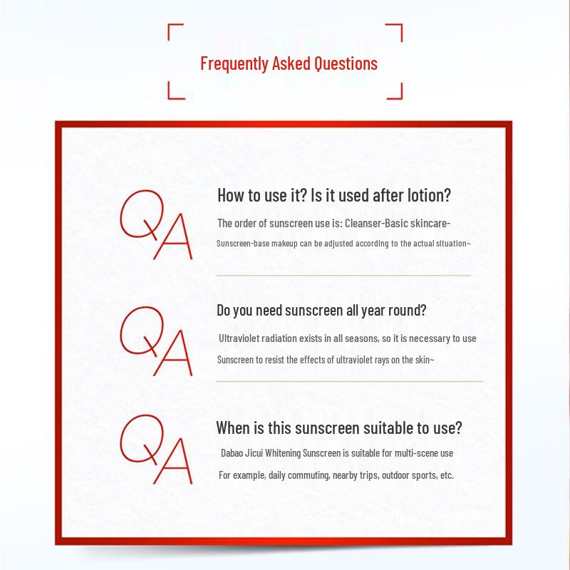 Dabao Skincare Sunscreen Collection