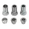 6pcs Collet Chuck Adapter Set 6mm 1/4" 8mm For Electric Router, Trimming & Engraving Machines Power Tools