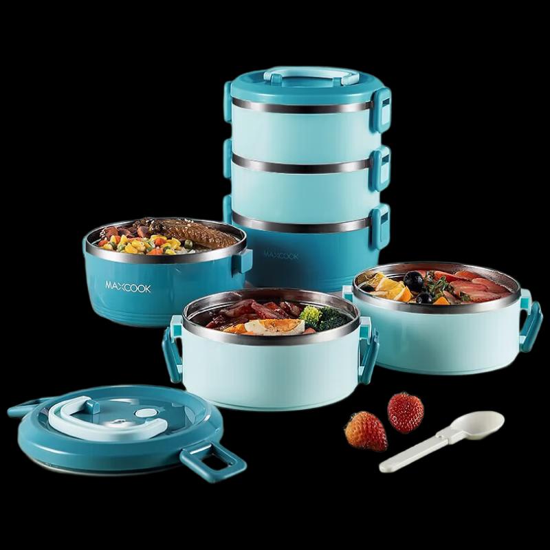 Mei Chu 3-Layer 304 Stainless Steel Insulated Lunch Box