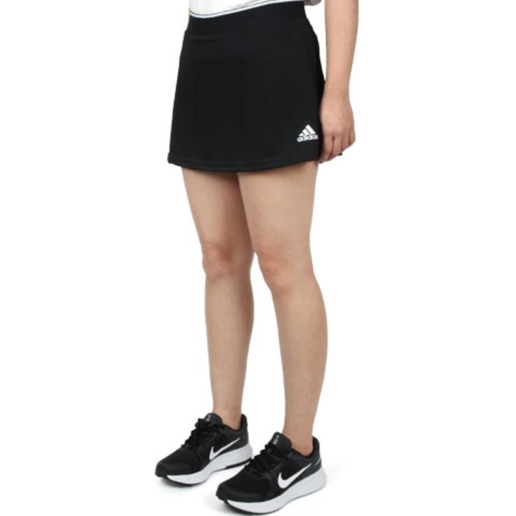 Adidas Moisture Wicking Versatile Sports Casual Skirt Women Skirts Black GL5480