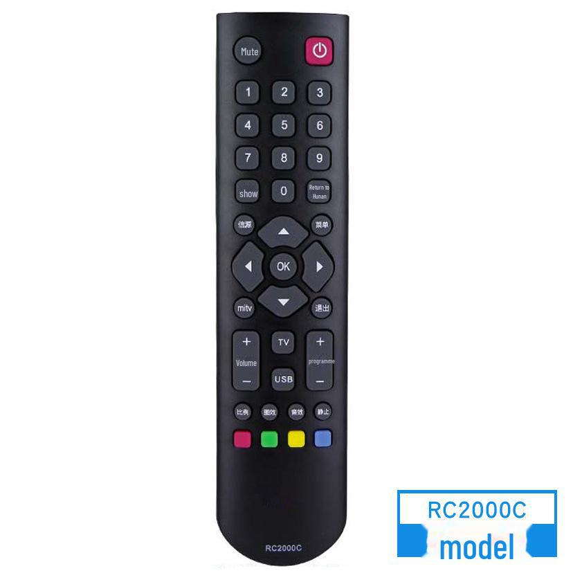 Compatible TCL 3D TV Remote Control: RC2000CO2, C02, C3000C11, R13