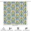 Floral Shower Curtain Botanical Nature Birds Pattern Bathroom Decor Waterproof Fabric Liner Vintage Farmhouse Style Home Textile